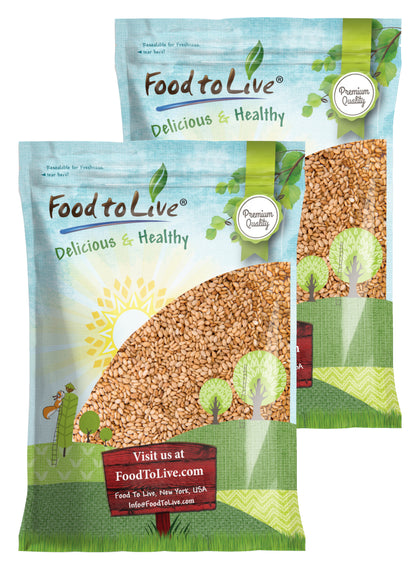 Organic Toasted Hulled Sesame Seeds - by Food to Live