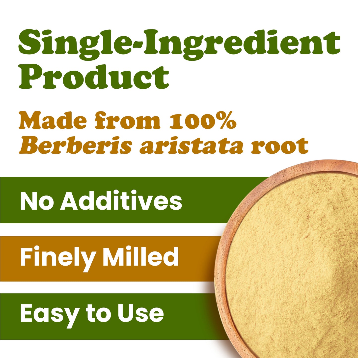 Berberine Root Powder – Vegan, Kosher, Bulk – by Food to Live