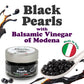 Black Pearls with Balsamic Vinegar of Modena, 50g –  Vegan, Product of Italy – by Food to Live