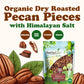 Organic Roasted Pecan Pieces with Himalayan Salt  – by Food to Live
