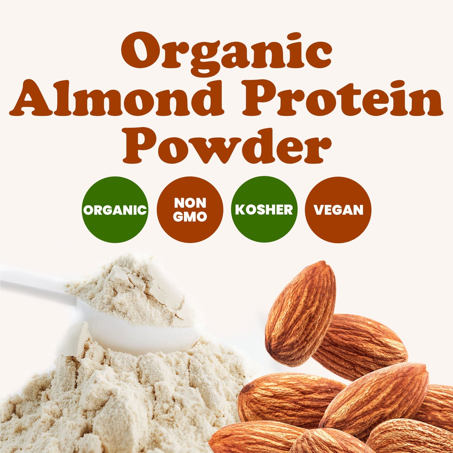 Organic Almond Protein Powder – Vegan, Kosher, Bulk – by Food to Live