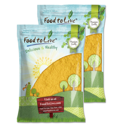 Mango Juice Powder - Made from Raw Dried Fruit, Unsulfured, Vegan, Bulk, Great for Baking, Juices, Smoothies, Yogurts, and Instant Breakfast Drinks, No Sulphites - by Food to Live