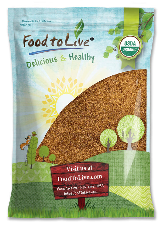 Organic Brown Coconut Sugar - Non-GMO, Pure Palm Sugar, Kosher, Vegan, Fair Trade, Unrefined, Perfect for Baking, Bulk - by Food to Live