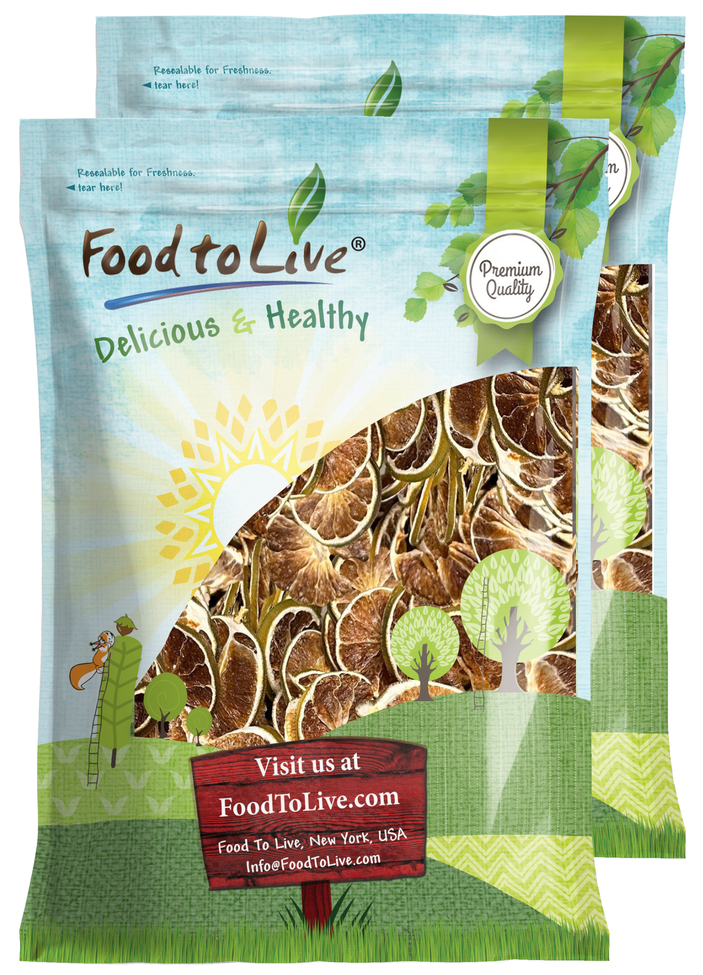 Organic Dry Limes Sliced - by Food to Live