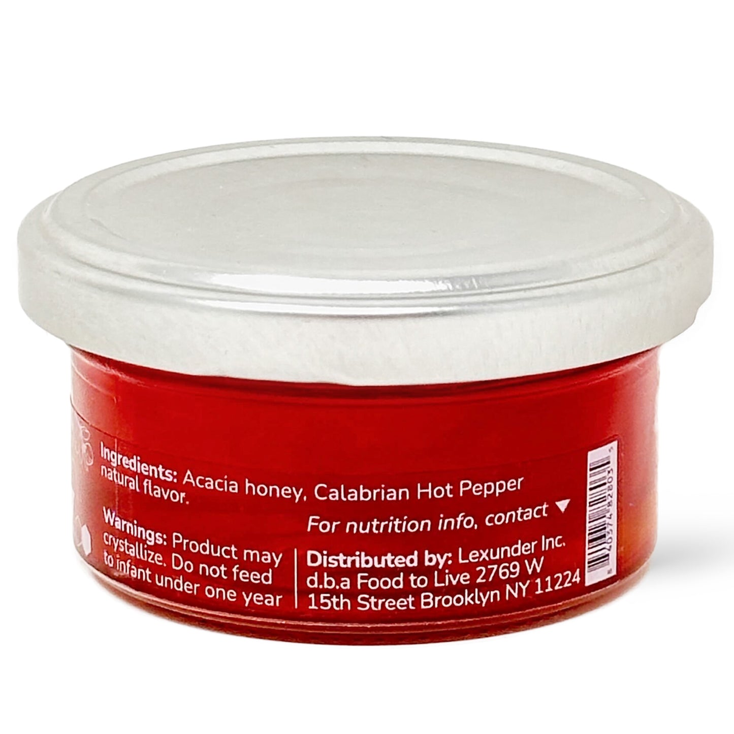 Calabrian Hot Pepper Acacia Honey 70 g - Italian Spicy Honey - by Food to Live