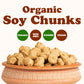 Organic Soy Chunks – Non-GMO. Vegan, Kosher, Bulk – by Food to Live