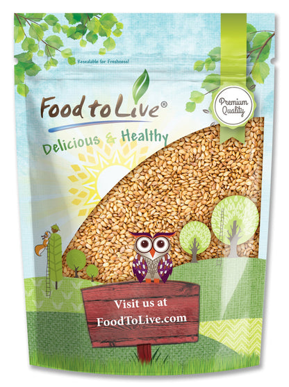 Golden Flax Seeds - by Food To Live