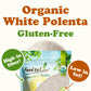 Gluten Free Organic White Polenta - Classic Non-GMO Cornmeal. Vegan, Kosher Corn Grits in Bulk. Great for Hot Cereal and Porridge