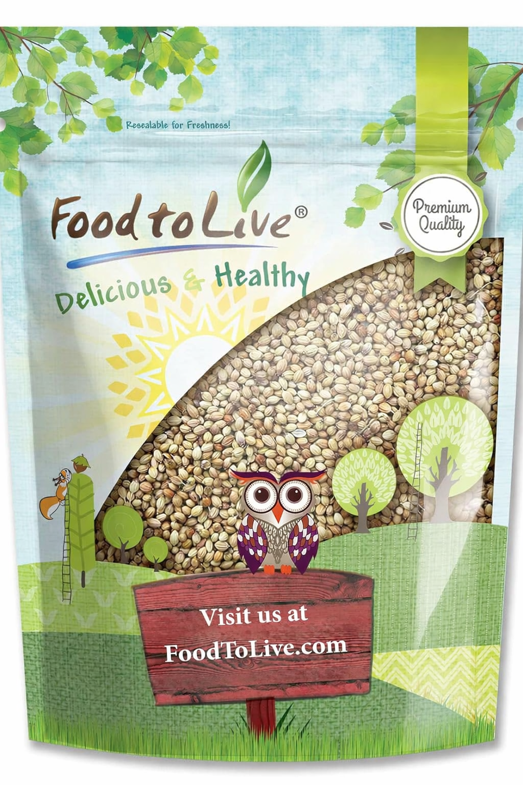 Coriander Seeds Whole - by Food To Live