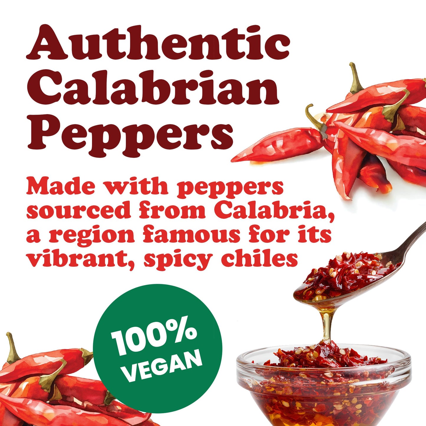 Crushed Calabrian Hot Chili Peppers in Oil, 310 g - by Food to Live