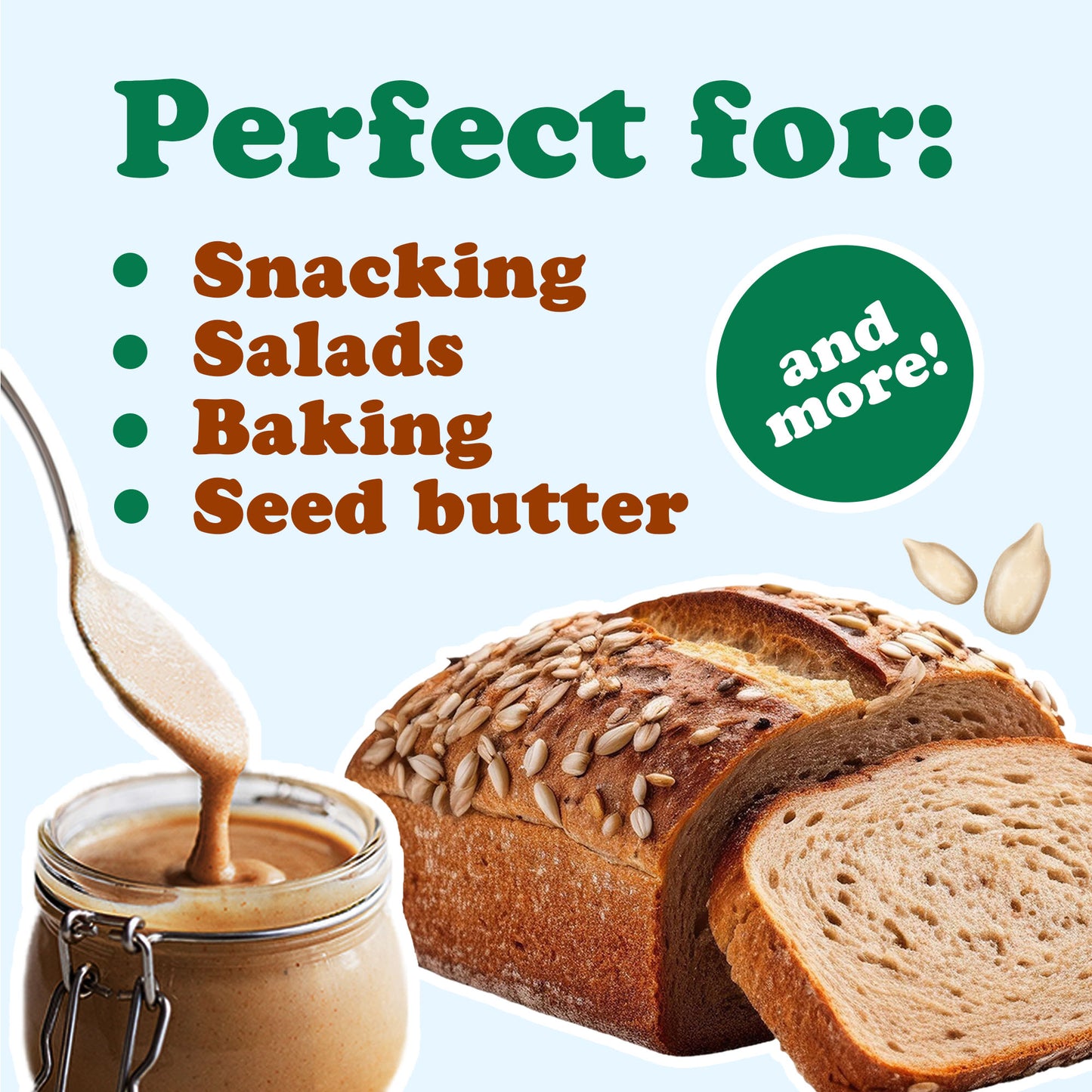Organic Sprouted Sunflower Seeds with Himalayan Salt - by Food to Live