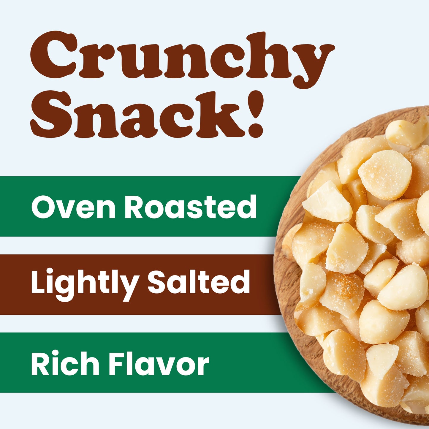 Organic Macadamia Nuts, Pieces, Roasted and Salted - by Food to Live