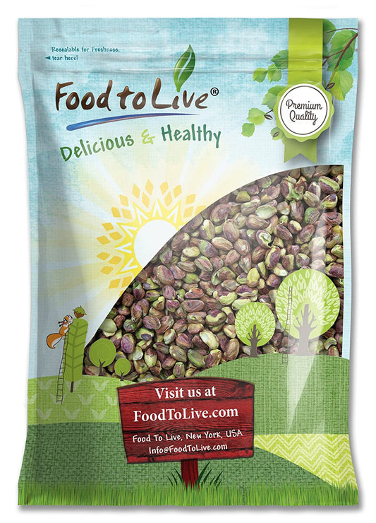 No Shell Pistachios — Raw, Unsalted, Kernels, Sirtfood, Bulk - by Food to Live