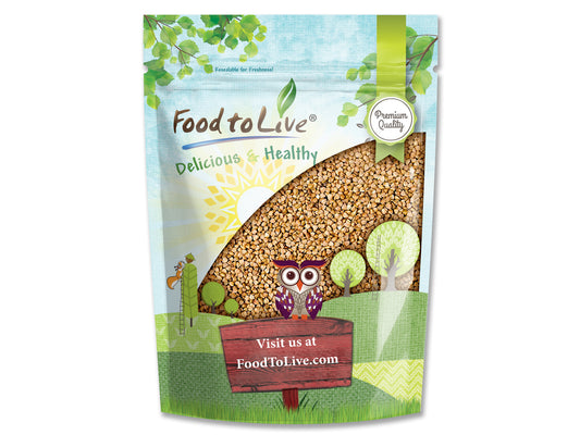 Buckwheat Kasha — Non-GMO Verified, Grechka, Toasted Whole Groats, Made from Hulled Seeds, Kosher, Bulk. Rich in Dietary Fiber, Sirtfood - by Food to Live