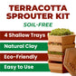 GEO Sprouter "Terradisiena"  - Natural Clay, Easy-to-Use, Durable, Eco-Friendly