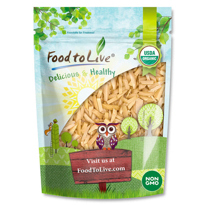 Organic Dry Roasted Blanched Slivered Almonds with Himalayan Salt - by Food to Live
