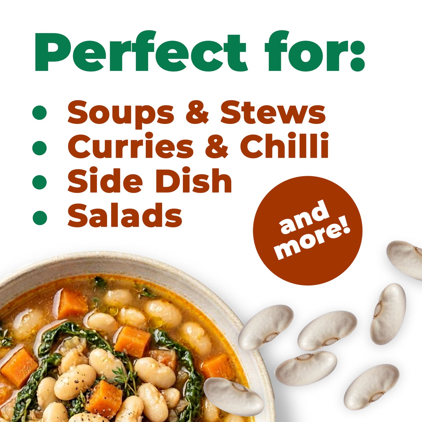 Del Colle Piemonte Cannellini Beans, 11 LBS (5 kg) – Sproutable, Vegan, Kosher