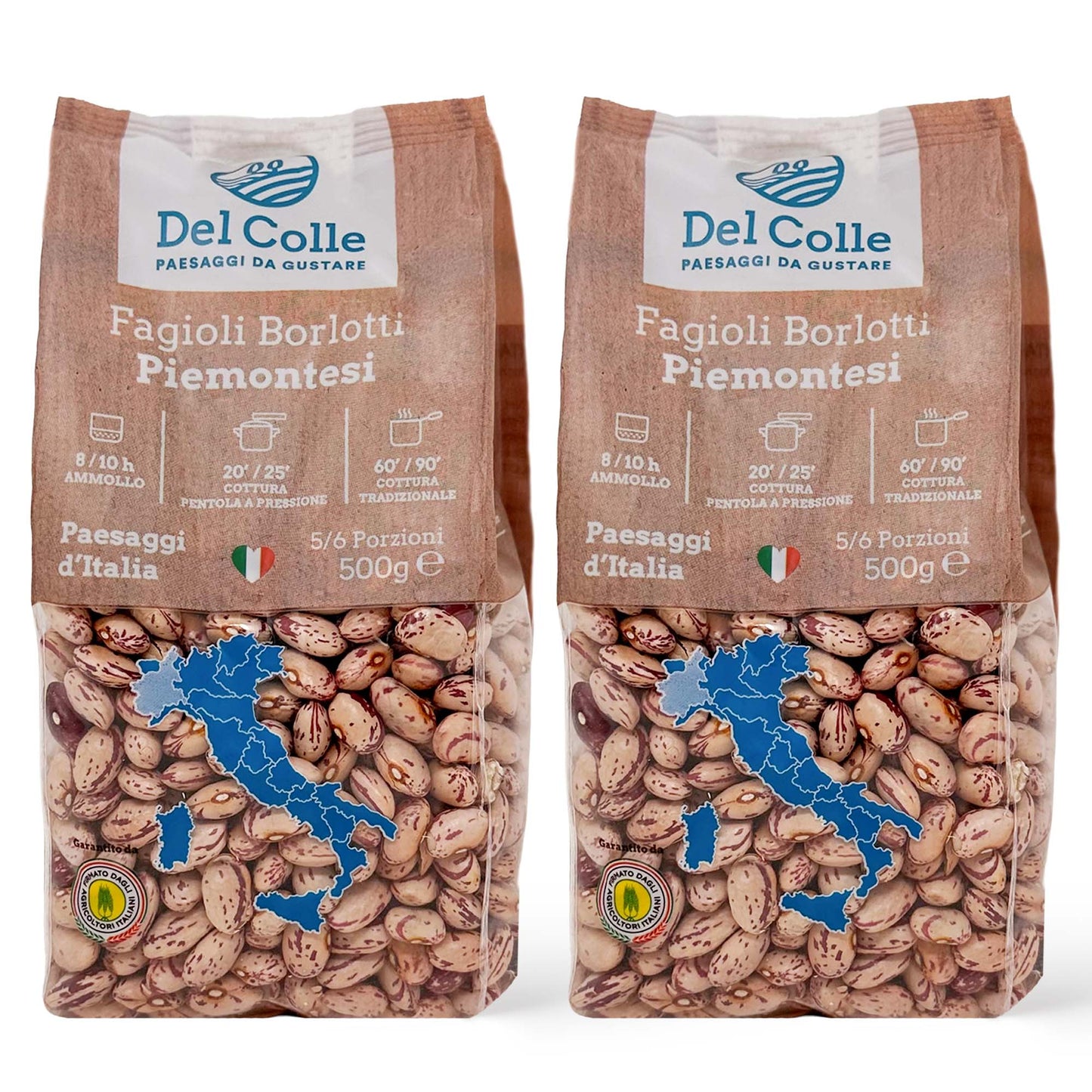 Del Colle Piemonte Cranberry Beans, 1.1 LB (500 g) –  Sproutable, Vegan, Kosher