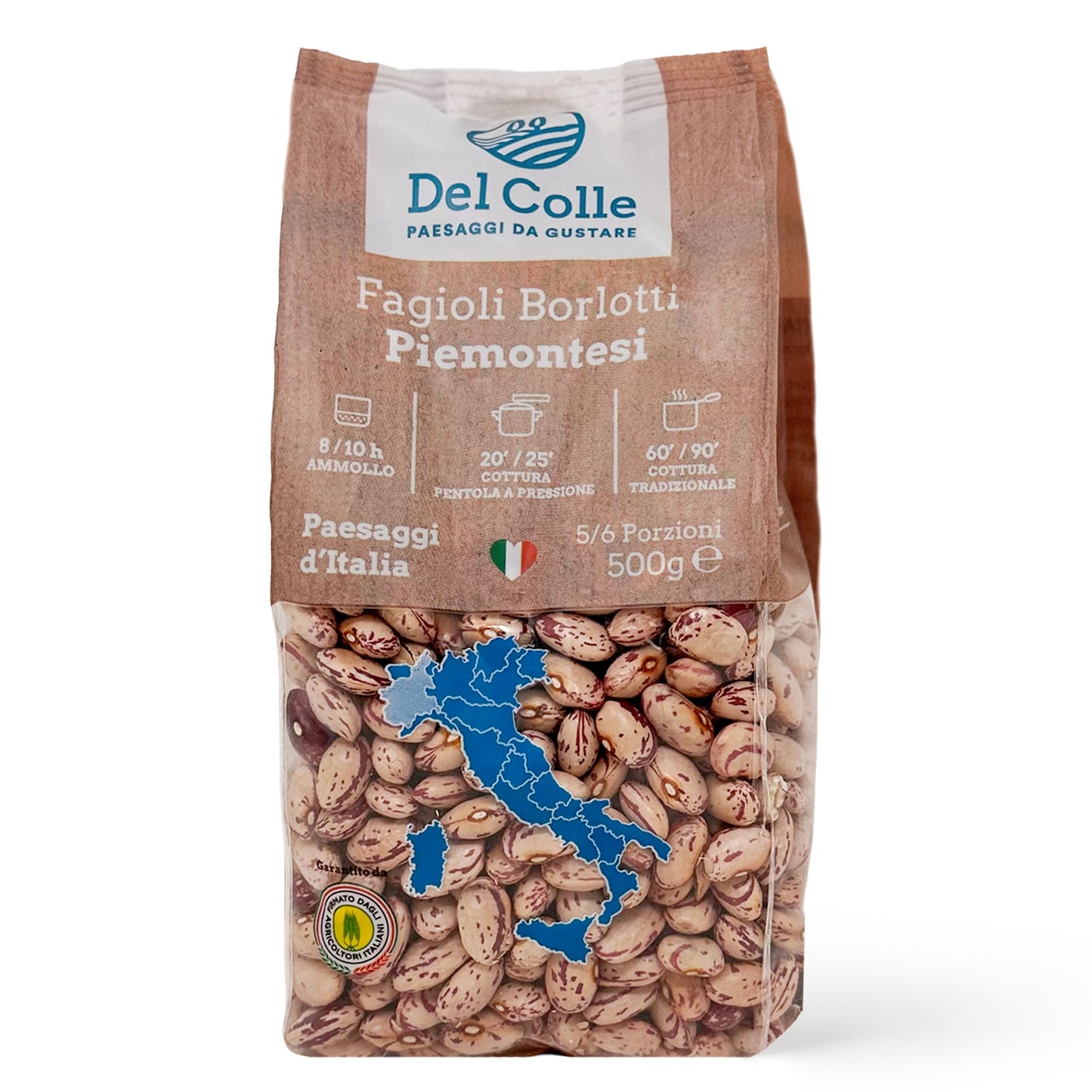 Del Colle Piemonte Cranberry Beans, 1.1 LB (500 g) –  Sproutable, Vegan, Kosher