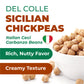 Del Colle Sicilian Chickpeas, 1.1 LB (500 g) – Vegan, Kosher, Bulk