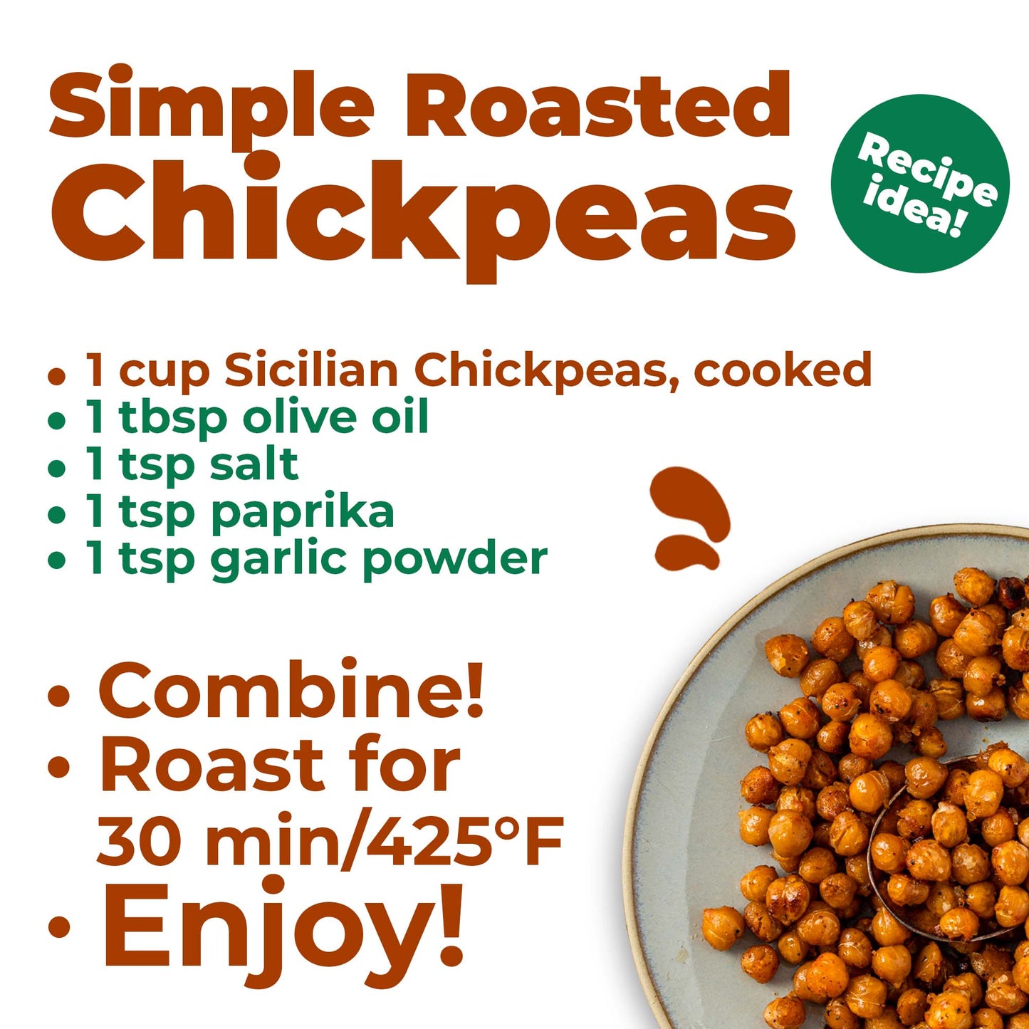 Del Colle Sicilian Chickpeas, 1.1 LB (500 g) – Vegan, Kosher, Bulk