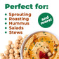 Del Colle Sicilian Chickpeas, 11.02 LBS (5 kg) –  Sproutable, Vegan, Kosher, Bulk