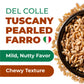 Del Colle Tuscany Pearled Farro, 1.1 LB (500 g) – Sproutable, Vegan, Kosher