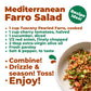 Del Colle Tuscany Pearled Farro, 1.1 LB (500 g) – Sproutable, Vegan, Kosher