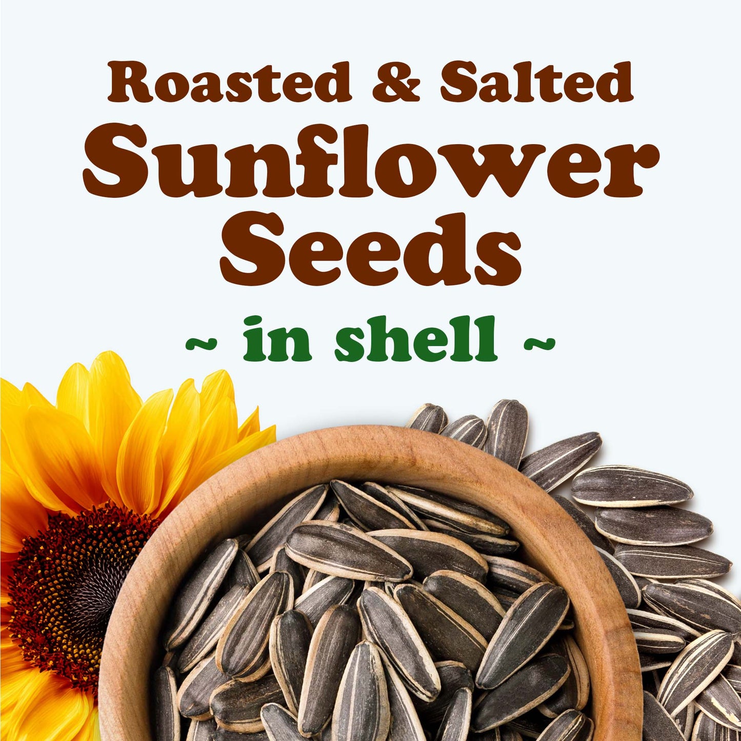 Dry Roasted Sunflower Seeds in Shell with Himalayan Salt – Kosher, Vegan, Bulk – by Food to Live