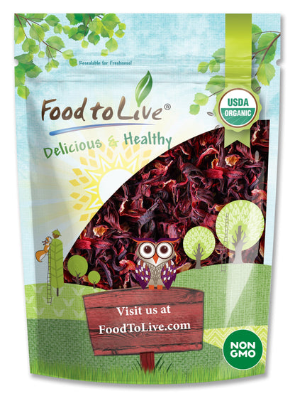 Organic Hibiscus Flowers - by Food To Live