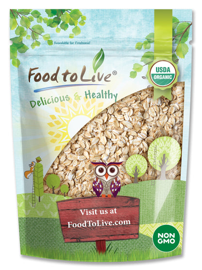 Gluten Free Organic Regular Rolled Oats - by Food To Live