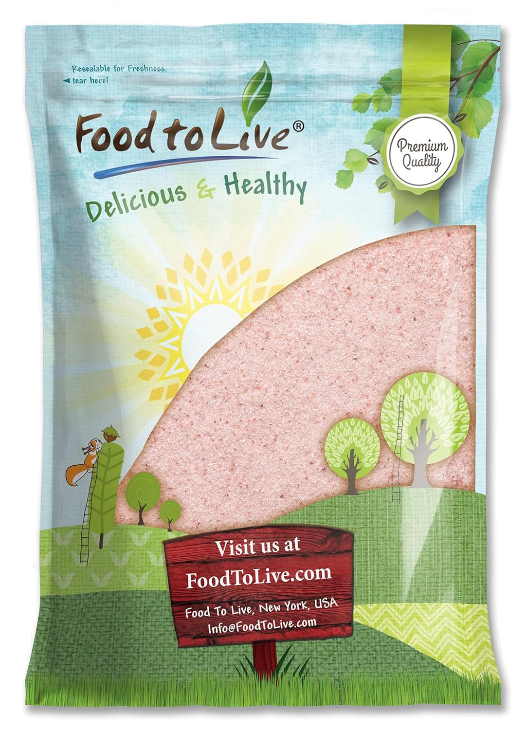 Himalayan Pink Salt — Super Fine, Natural, Bulk - by Food to Live