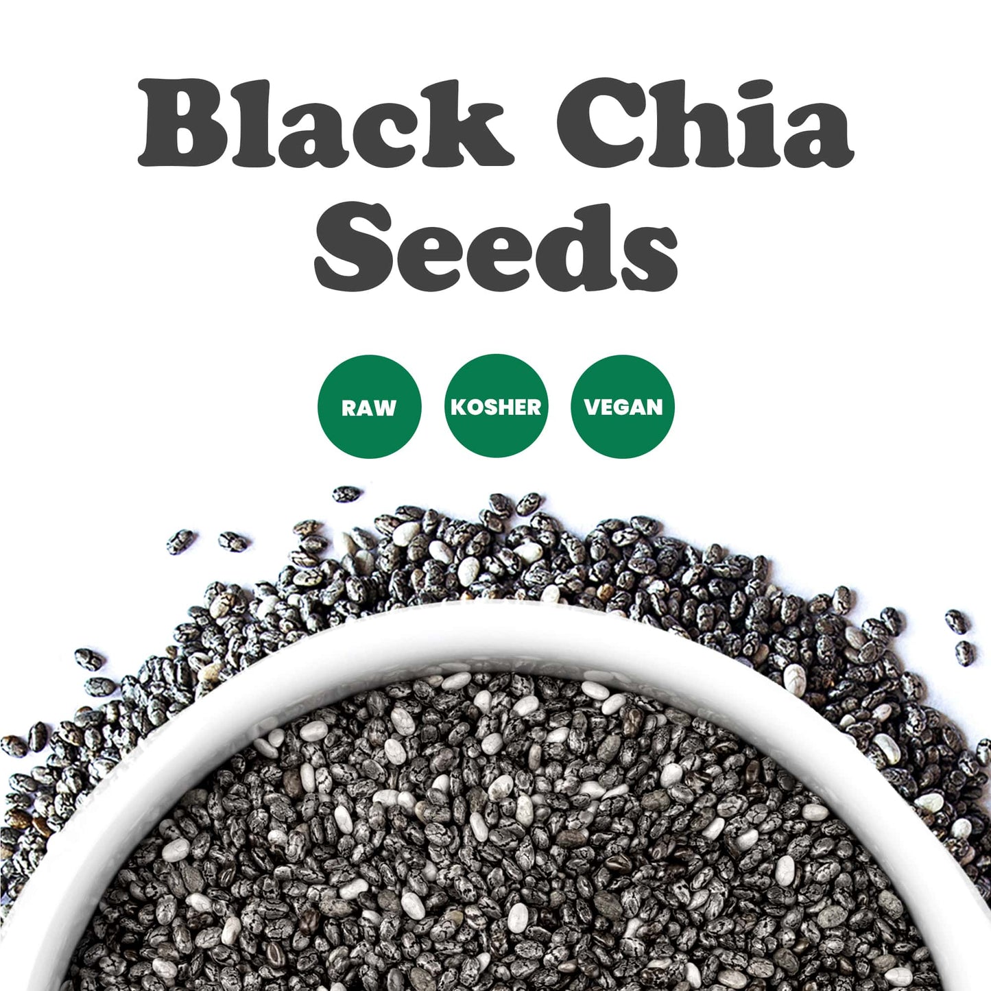 Chia Seeds – Non-GMO Verified, Kosher, Sirtfood – by Food to Live