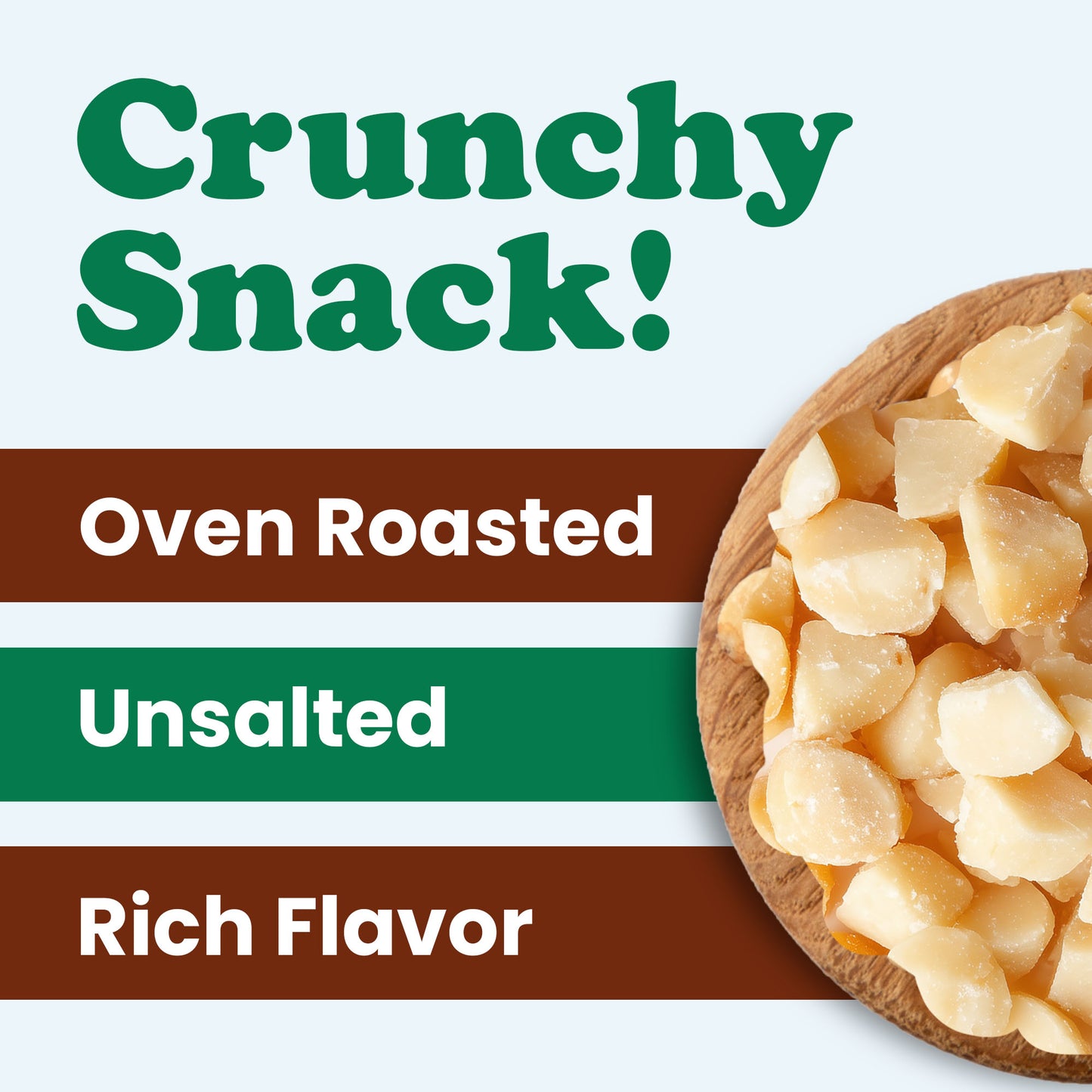 Organic Macadamia Nuts, Pieces, Roasted - by Food to Live