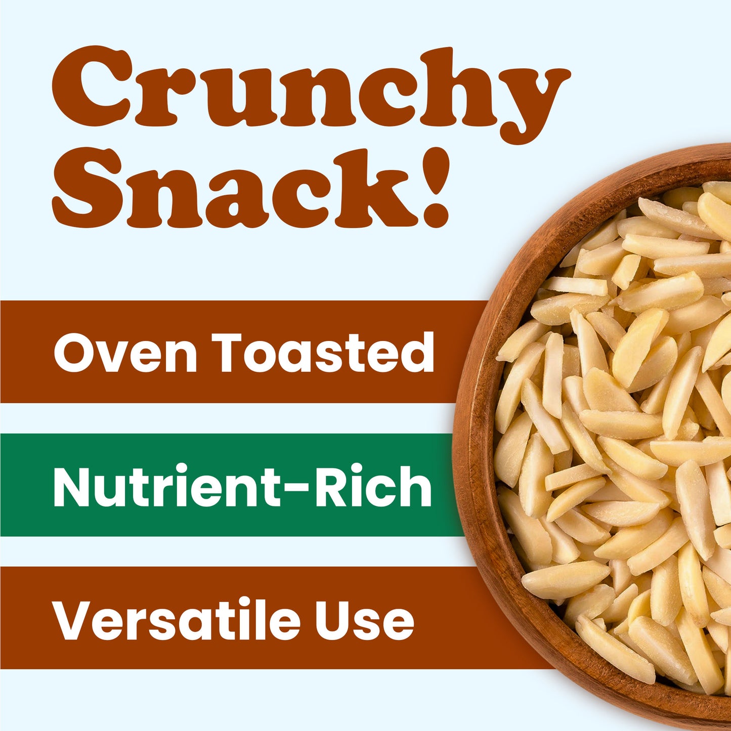 Organic Toasted Blanched Slivered Almonds – by Food to Live