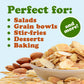 Dry Roasted Blanched Sliced Almonds with Himalayan Salt - by Food to Live