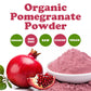 Organic Pomegranate Powder - Non-GMO, Unsulfured, Raw, Dried Fruit, Vegan, Bulk, Great for Juices, Smoothies, Yogurts, and Instant Breakfast Drinks, Contains Maltodextrin, No Sulphites - by Food to Live