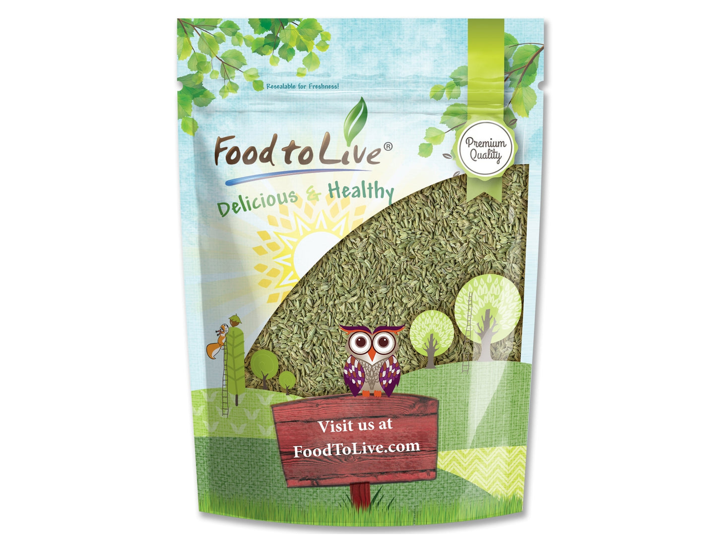 Fennel Seeds — Kosher, Raw, Bulk - by Food to Live