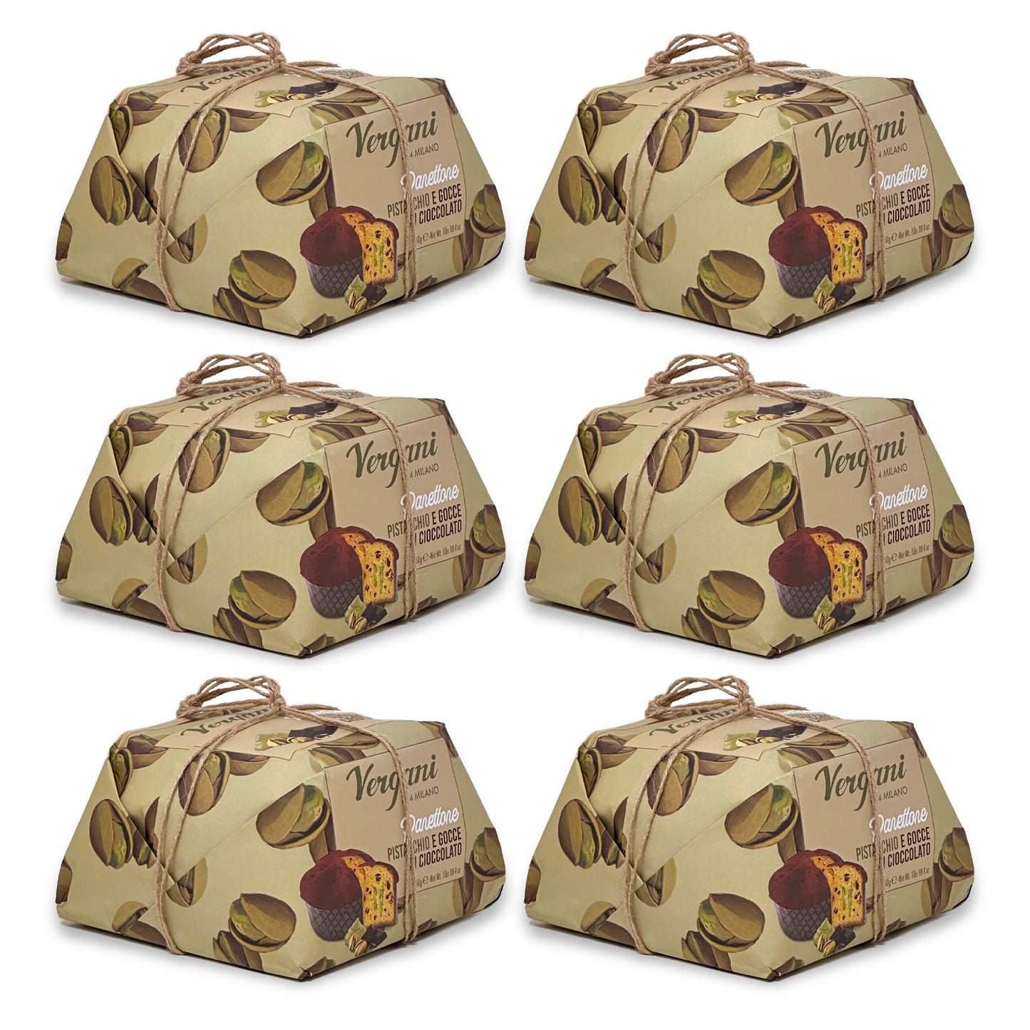 Vergani Pistachio and Chocolate Panettone - 750 g (1.65 lb)