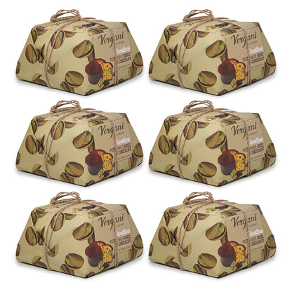Vergani Pistachio and Chocolate Panettone - 750 g (1.65 lb)