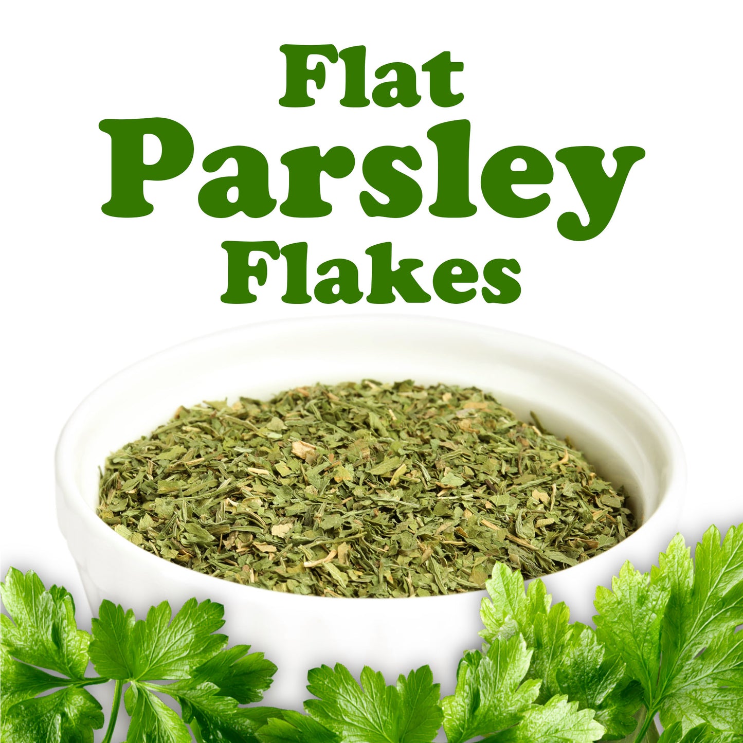 Flat Parsley Flakes – Kosher, Vegan, Bulk – by Food to Live