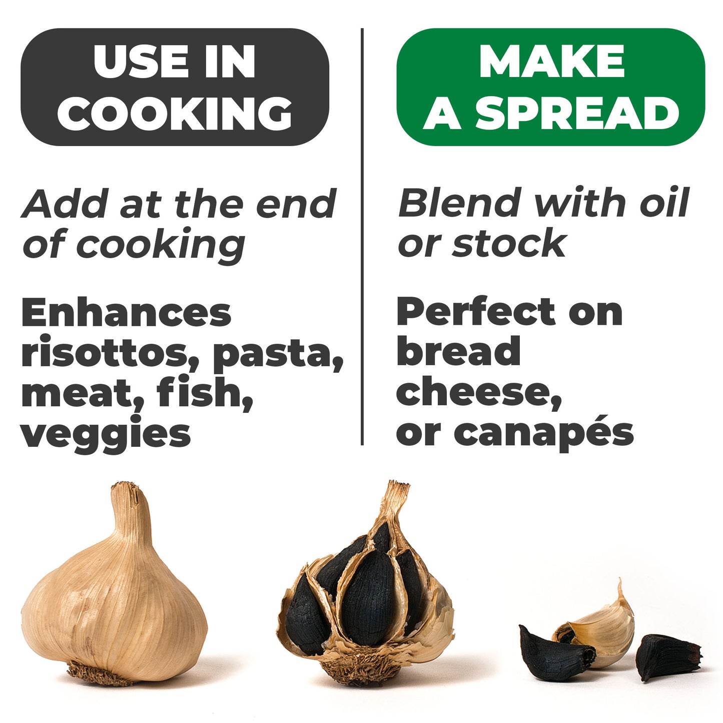 Organic Black Garlic, 30 g - Whole Bulb Produced by Natural Fermentation - by Food to Live