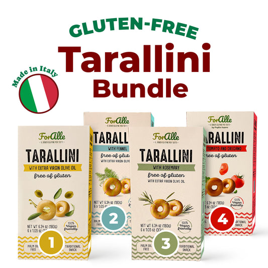 For Alle Gluten-Free Tarallini Bundle, Set of 4 – Oven-Baked. Vegan. Cholesterol-Free.