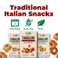 For Alle Gluten-Free Tarallini Bundle, Set of 3 – Traditional Italian Pugliese Snack with Fennel, Rosemary, Tomato and Oregano.