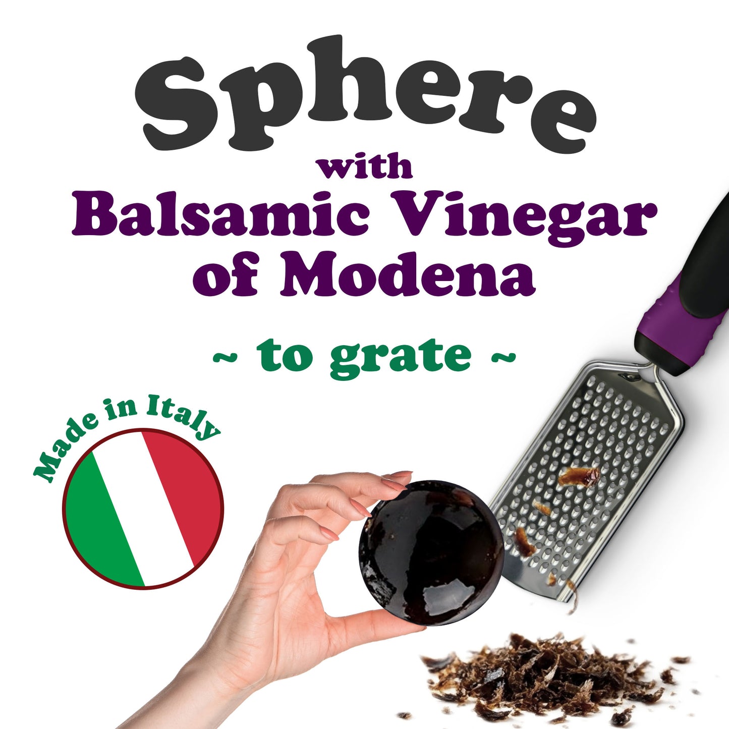 Sphere with Balsamic Vinegar of Modena, 75g (2.64 oz) –  Vegan – by Food to Live