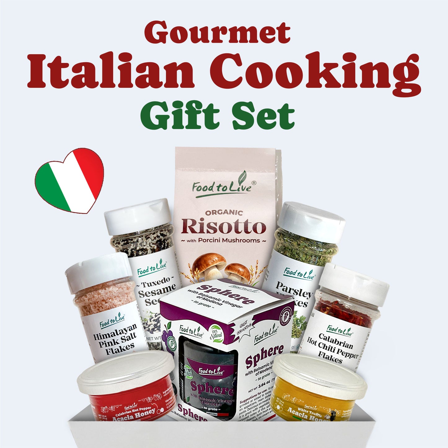Gourmet Italian Cooking Gift Set - by Food to Live