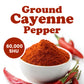 Ground Cayenne Pepper – 60,000 SHU Hot Red Chile Spice. Vegan, Kosher - by Food To Live