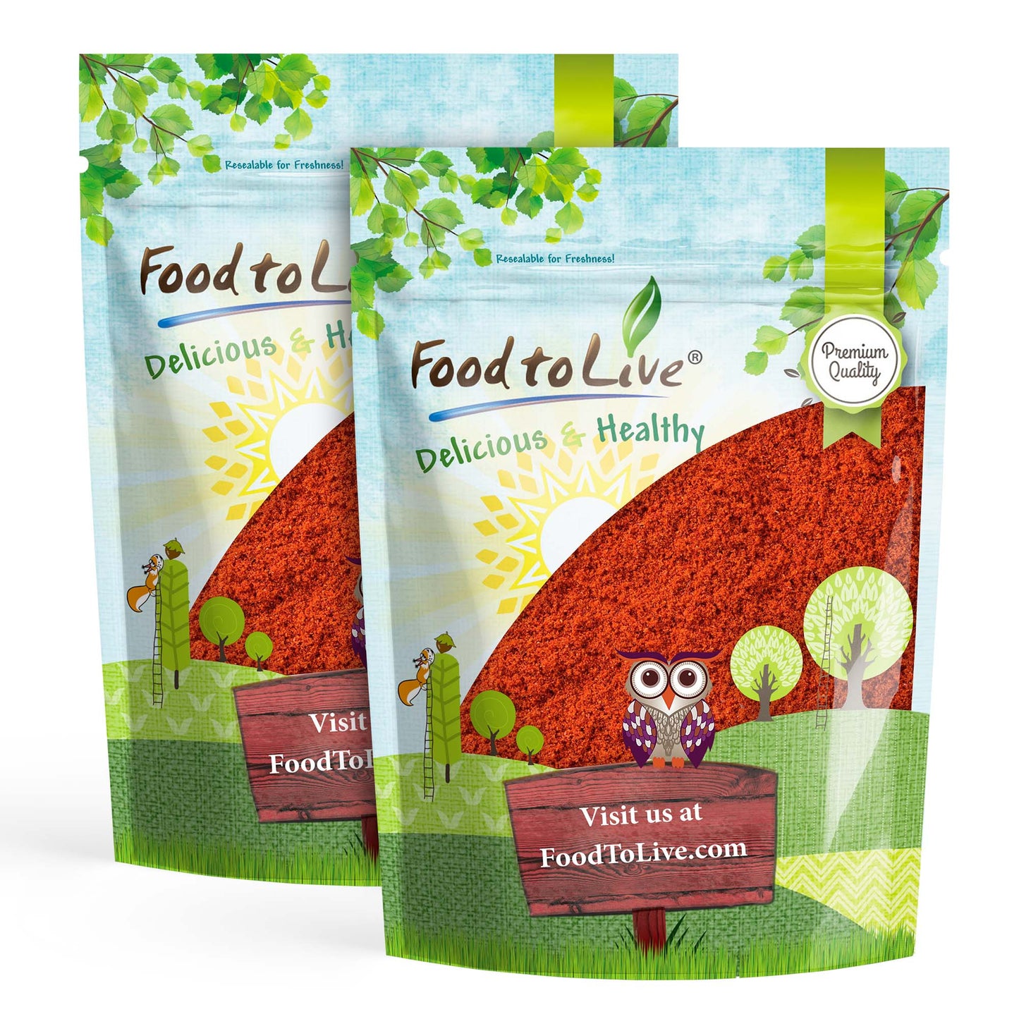 Ground Cayenne Pepper – 60,000 SHU Hot Red Chile Spice. Vegan, Kosher - by Food To Live