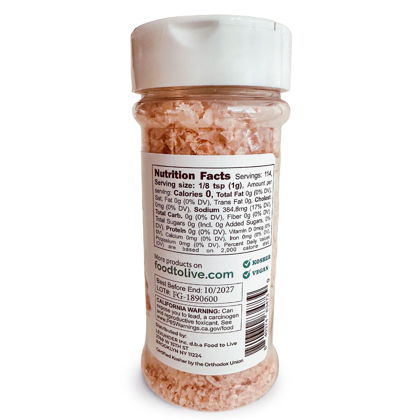 Himalayan Pink Salt Flakes, 4 oz – by Food to Live