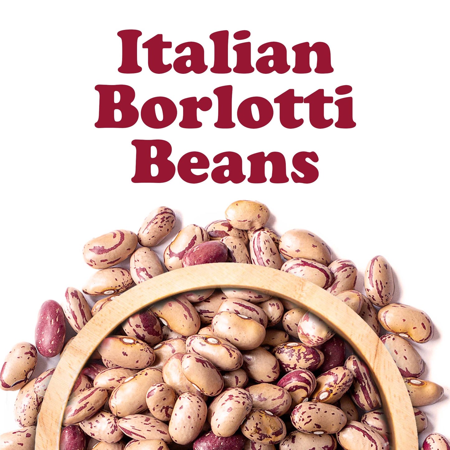 Italian Borlotti Beans – Sproutable, Vegan, Kosher, Bulk – by Food to Live